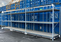 Used Apex Longspan Racking - 2500mm High - 1200mm Deep - 8750mm Wide - 3 Joined Bays