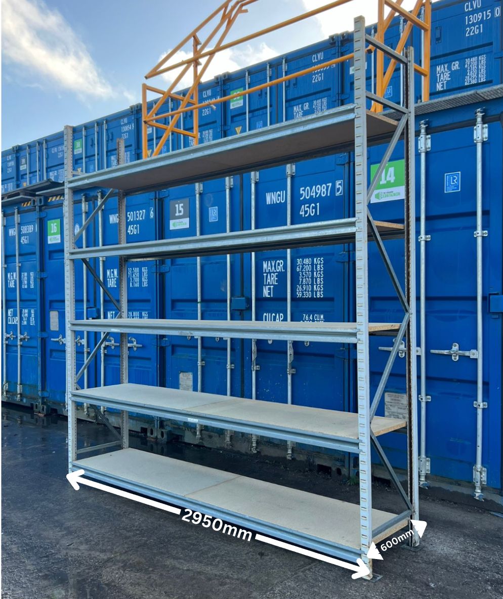 Used Apex Longspan Racking - 3000mm High - 600mm Deep - 2950mm Wide - Starter Bay