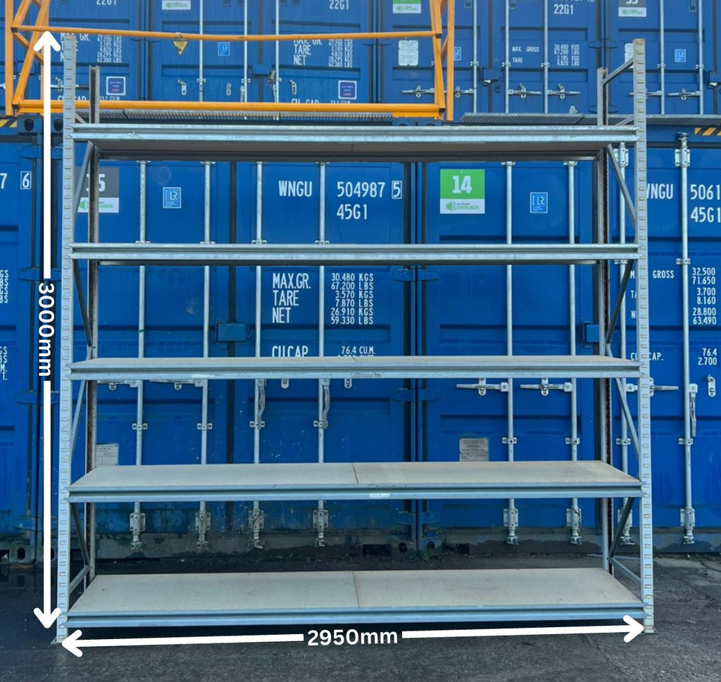 Used Apex Longspan Racking - 3000mm High - 600mm Deep - 2950mm Wide - Starter Bay