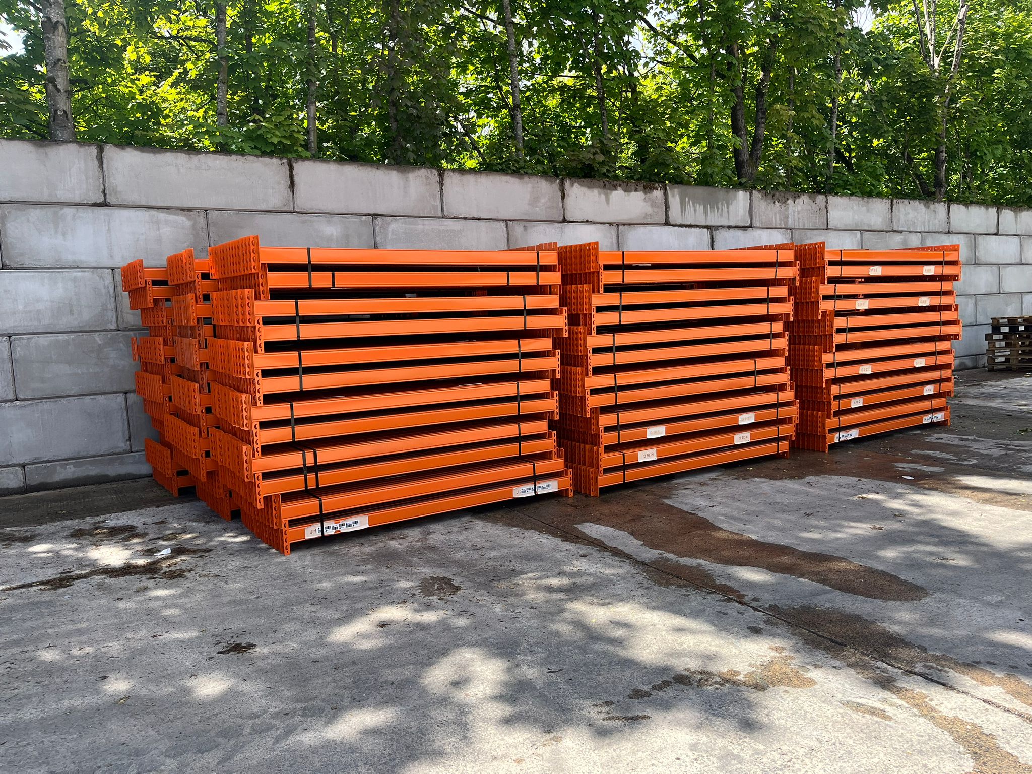 Used Stow Pallet Racking - 10.9m High - 1100mm Deep - 19 Joined Bays
