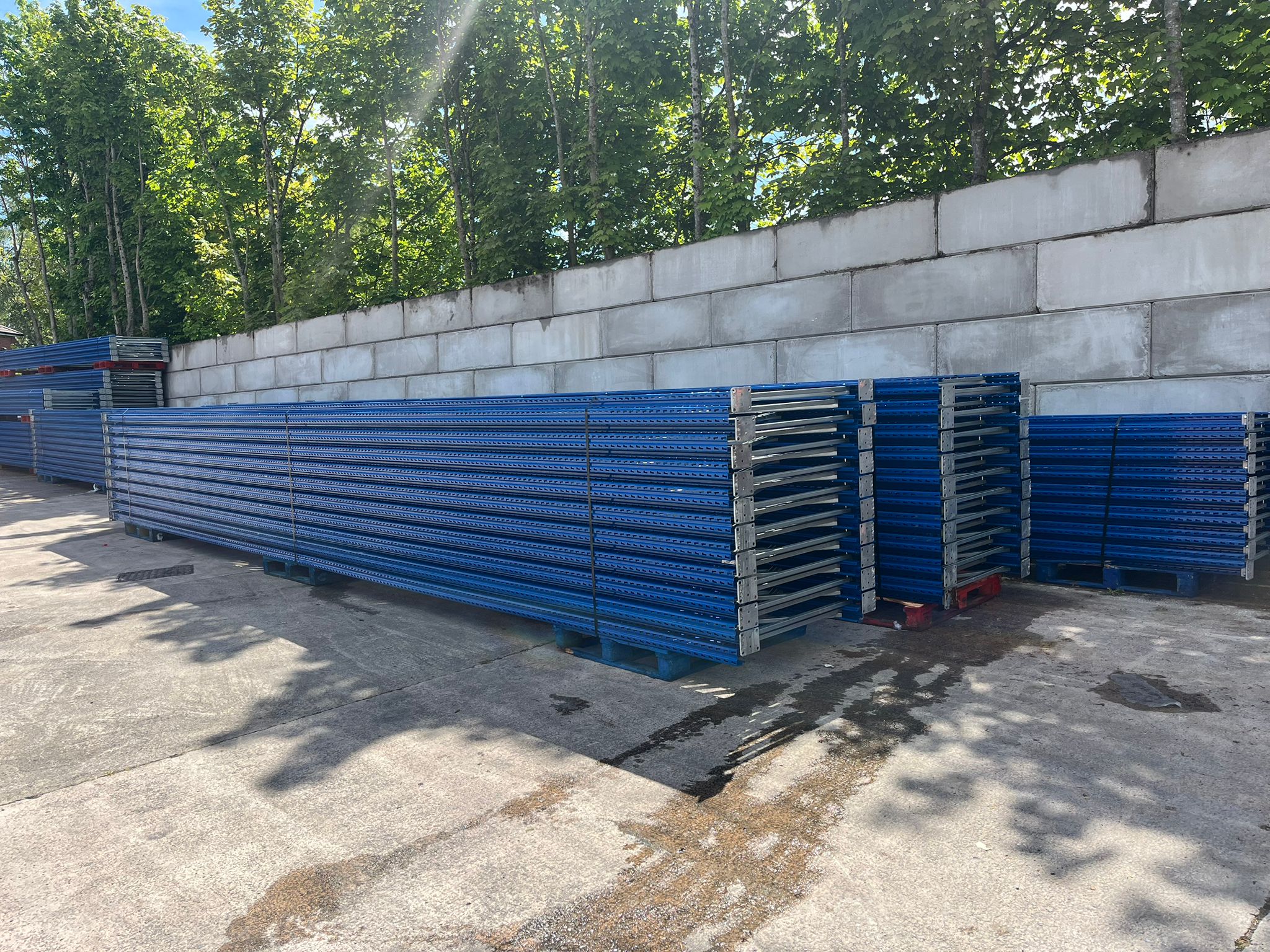 Used Stow Pallet Racking - 10.9m High - 1100mm Deep - 19 Joined Bays