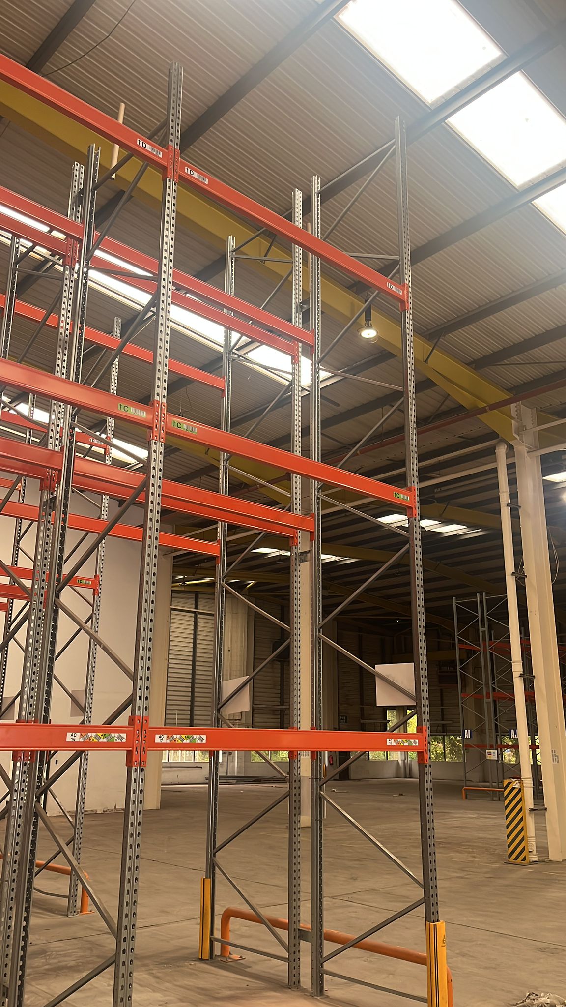 Used AR Pallet Racking - 6m High - 1100mm Deep - 5 Joined Bays
