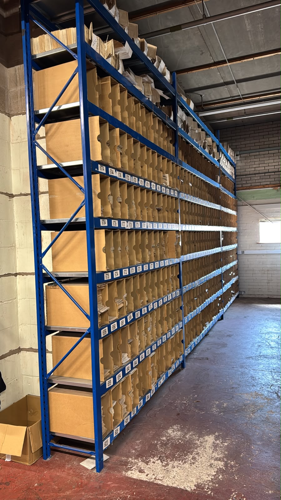 Used Longspan Shelving - 3 Joined Bays - Choose Height and Levels - Metal Drop in Panels