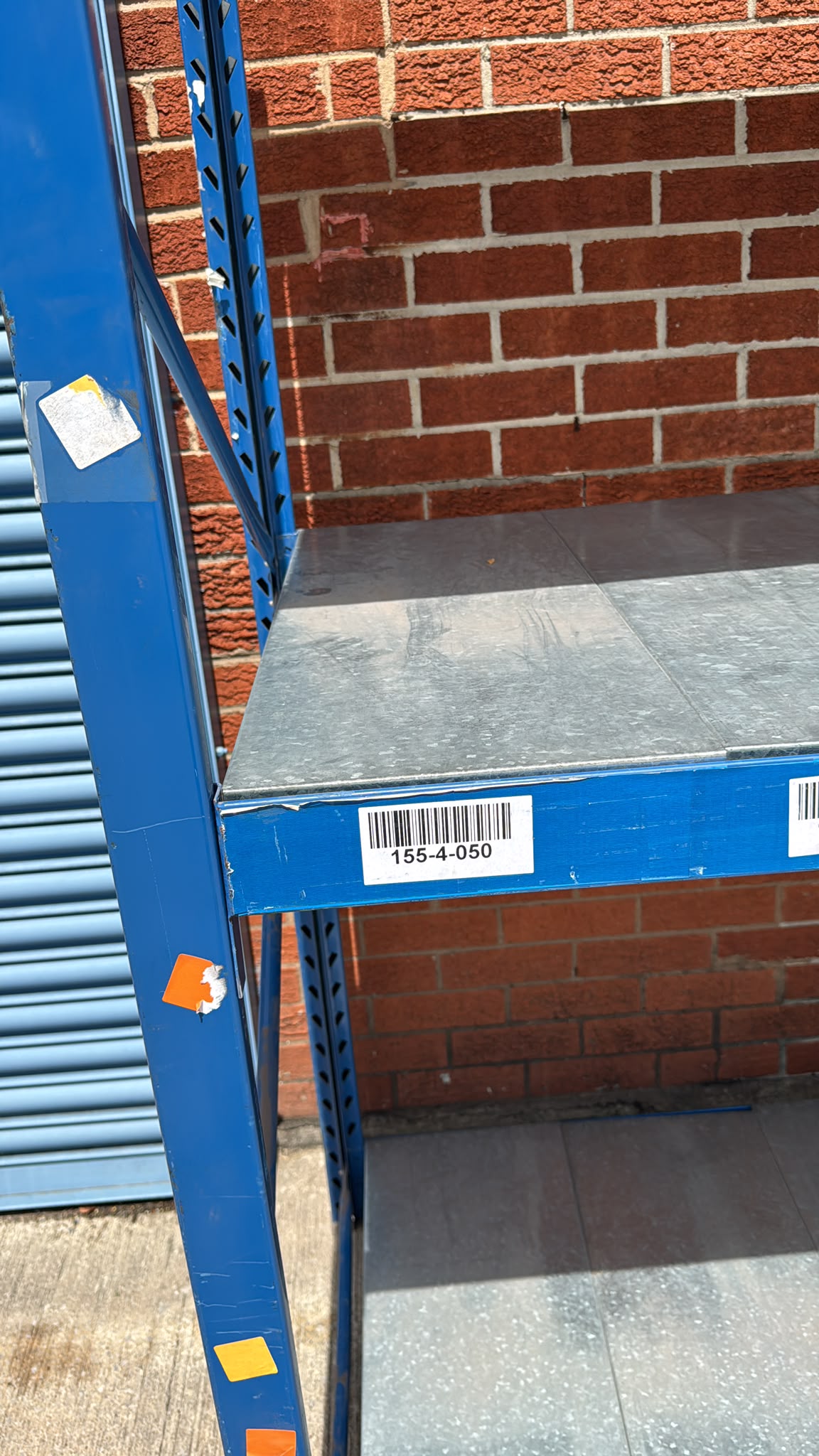 Used Longspan Shelving - 3 Joined Bays - 1900mm High - 3 Levels - Metal Drop in Panels