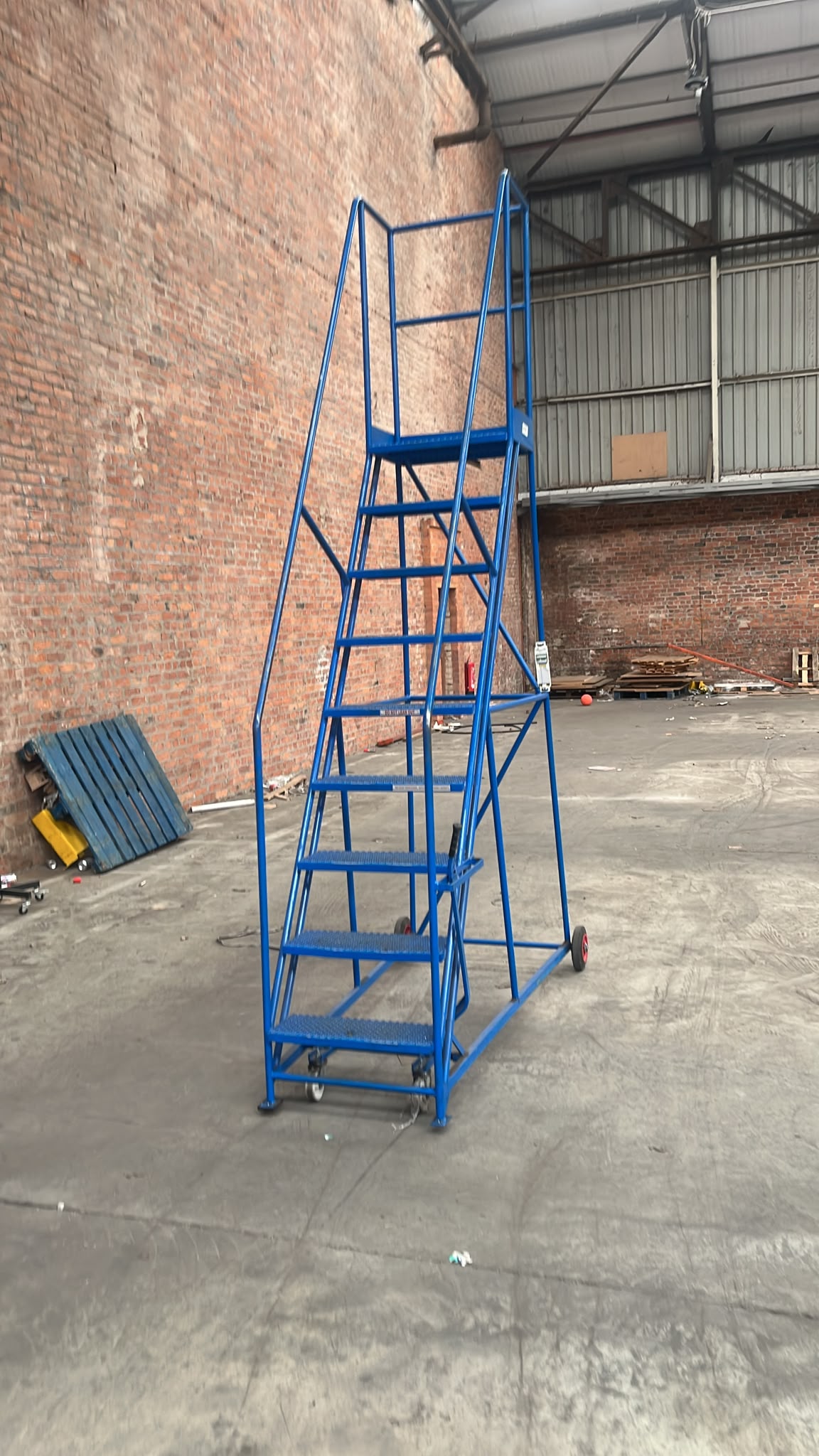 Used Mobile Warehouse Ladders - Various Heights