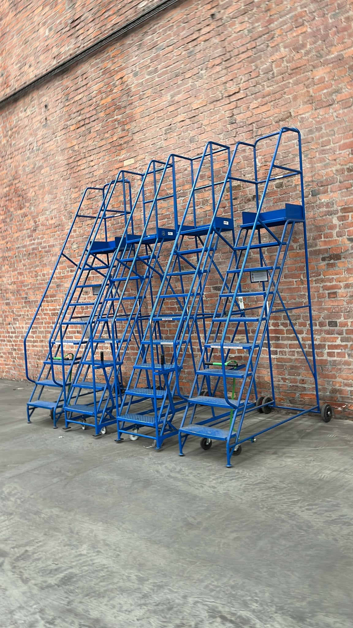 Used Mobile Warehouse Ladders - Various Heights