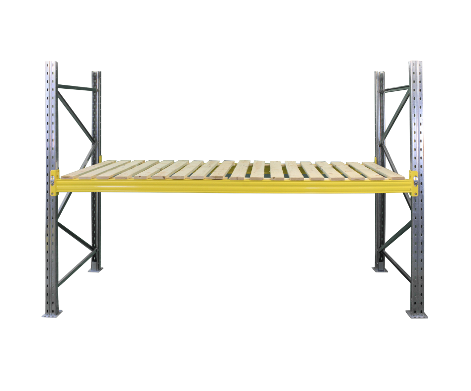 New Pallet Racking - Choose Height - Choose Depth - 2700mm Wide - 2 Joined Bays - 3 Levels