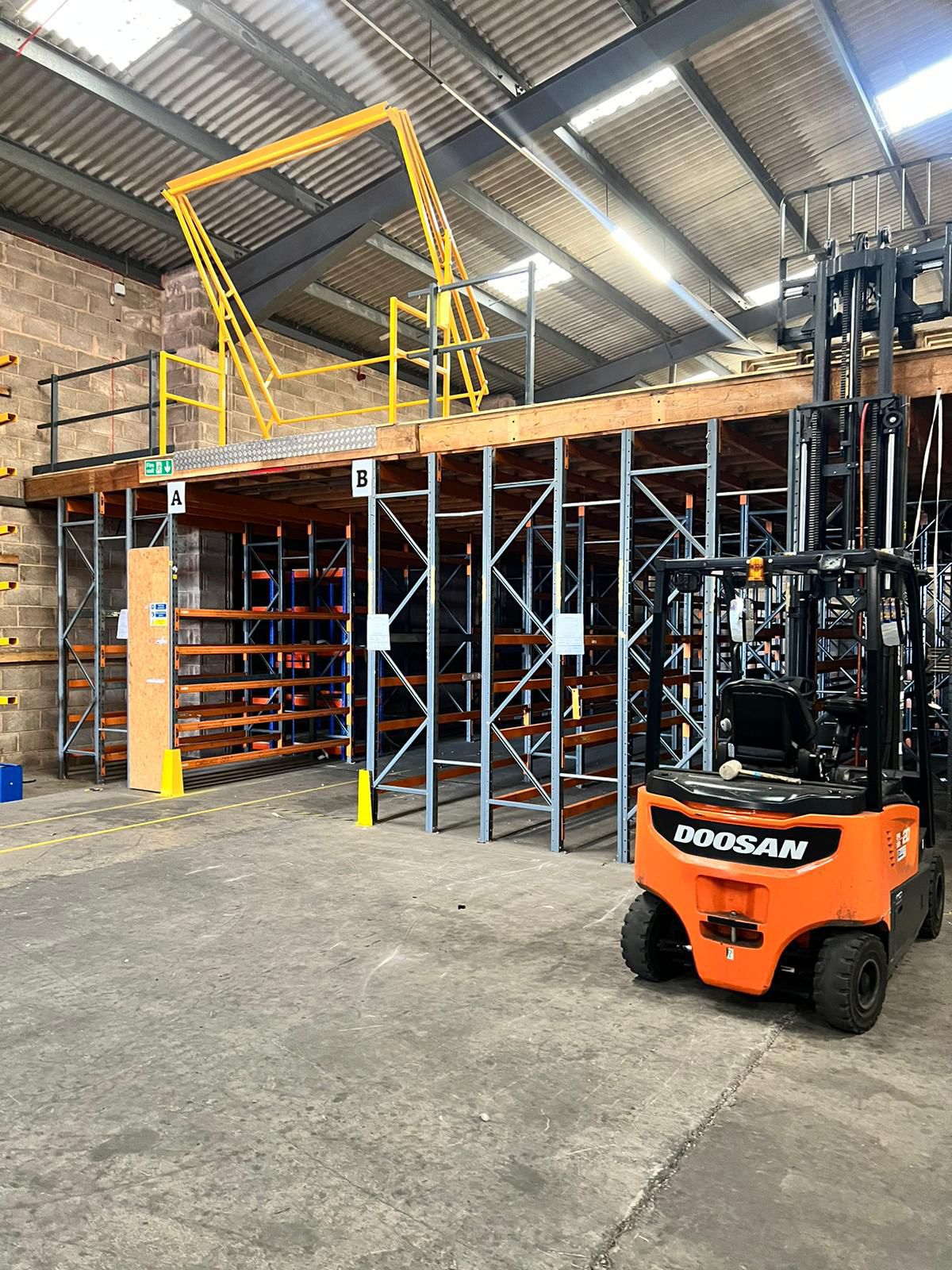 Used Warehouse Mezzanine Pallet Gate | Safety and Efficiency - Racking Components - Cracking Racking