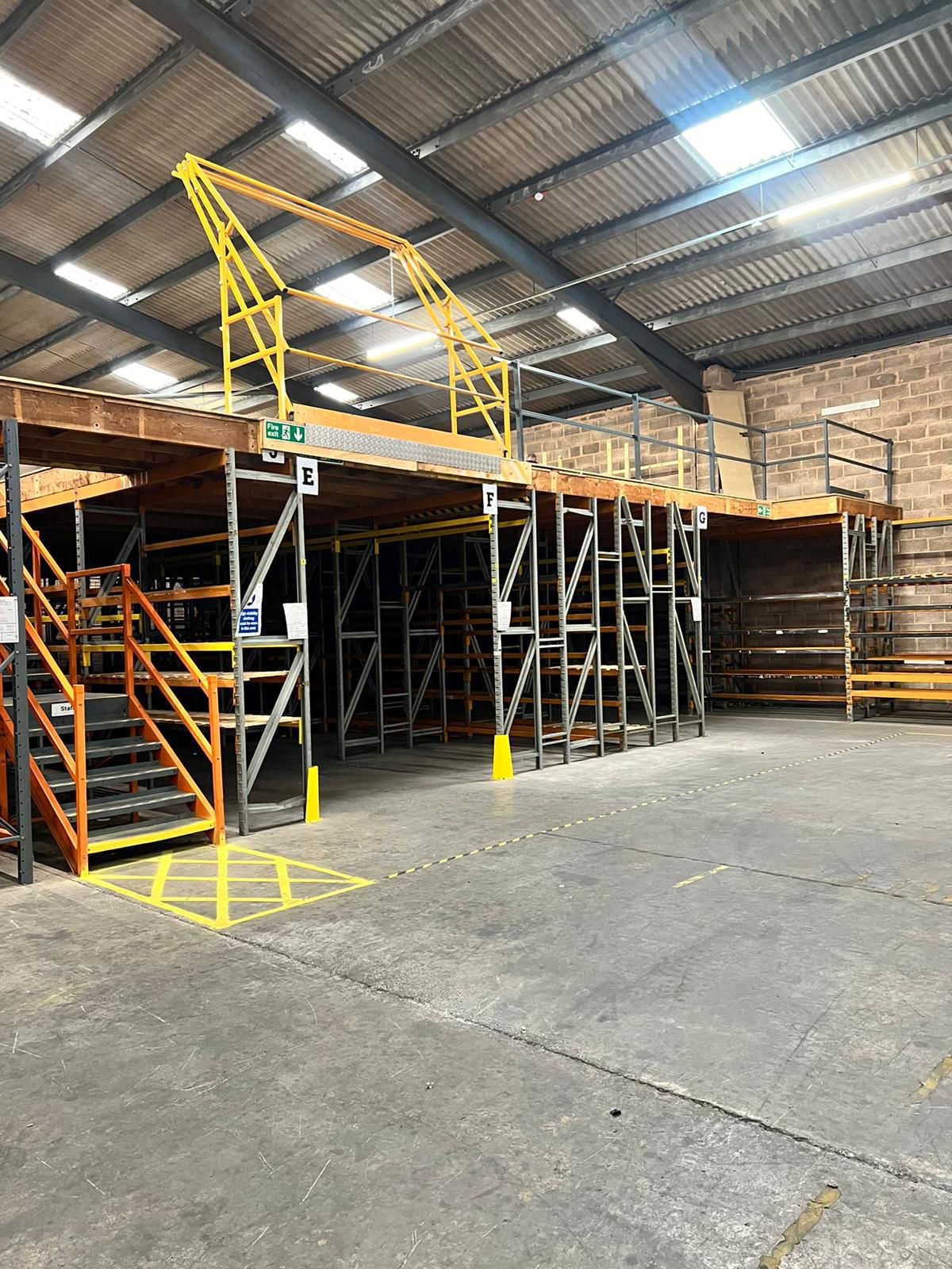 Used Warehouse Mezzanine Pallet Gate | Safety and Efficiency - Racking Components - Cracking Racking