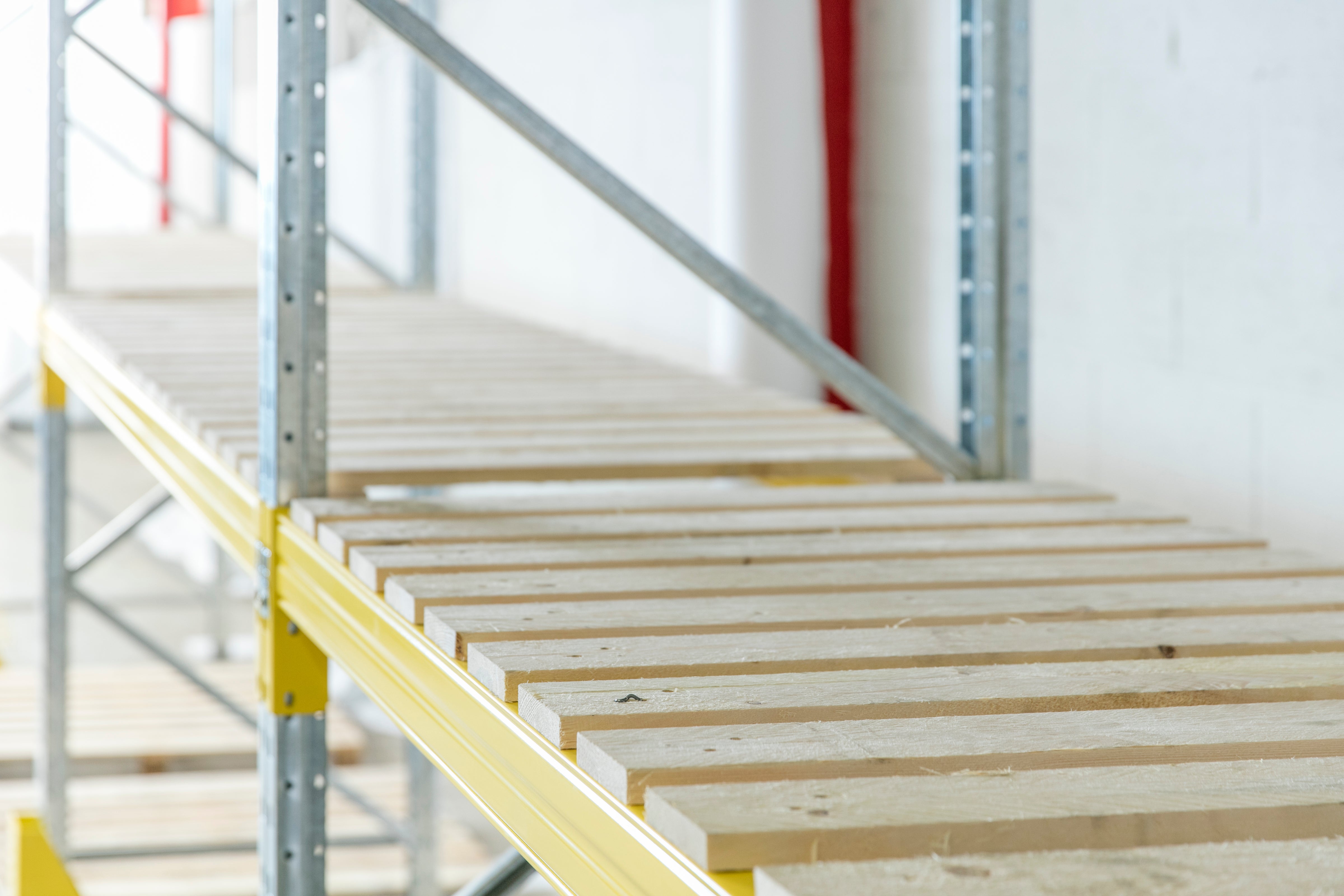 New Pallet Racking - Choose Height - Choose Depth - 2700mm Wide - 2 Joined Bays - 3 Levels