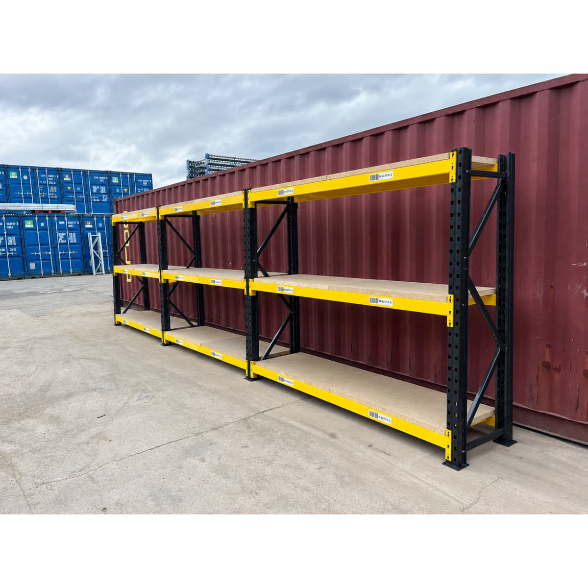Link 51 Racking - 3 Joined Bays - 600mm Deep - 1950mm High - 3 Levels