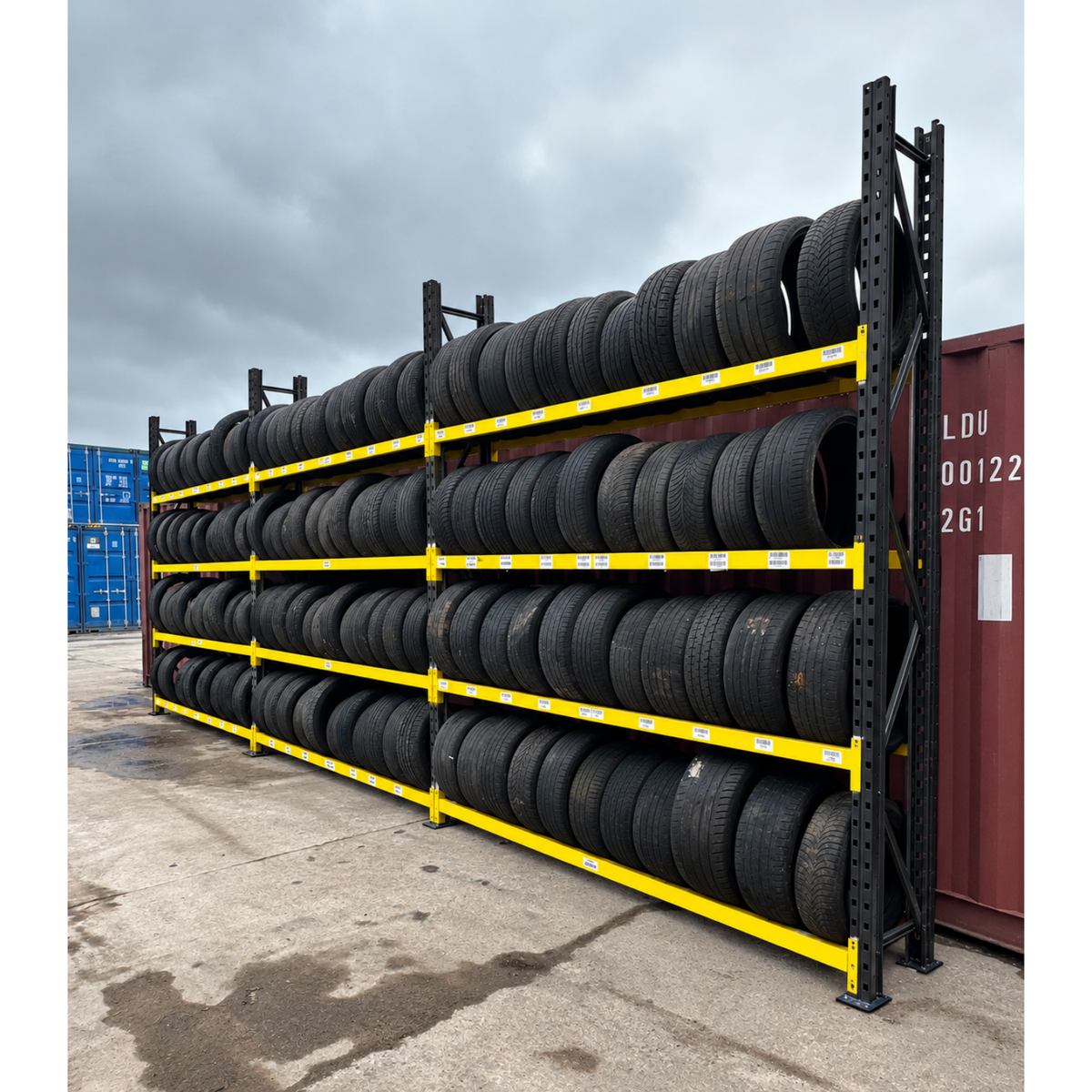 Used Link 51 Tyre Bay - 3000mm High - 4 Levels - Extension Bay