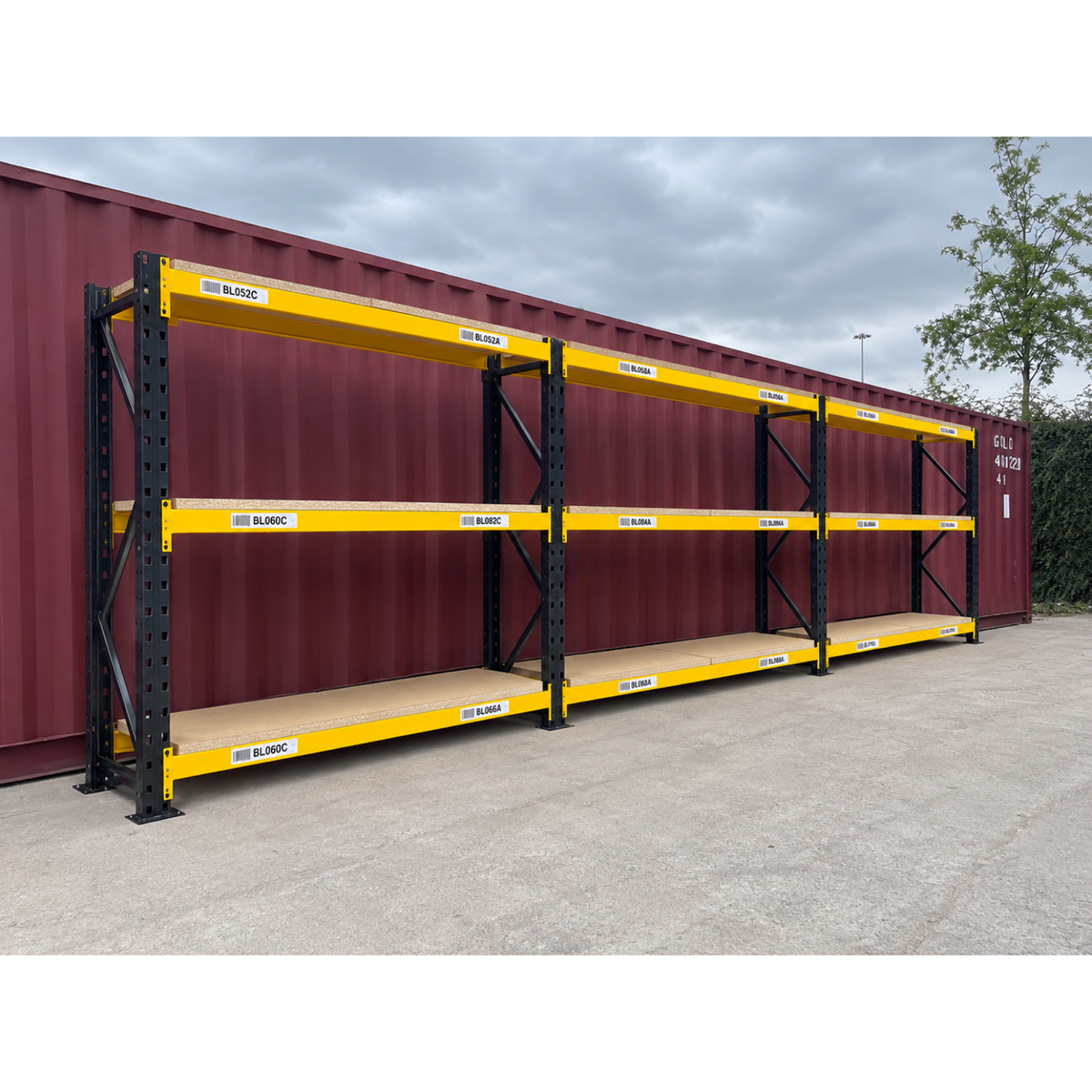 Link 51 Racking - 3 Joined Bays - 600mm Deep - 1950mm High - 3 Levels