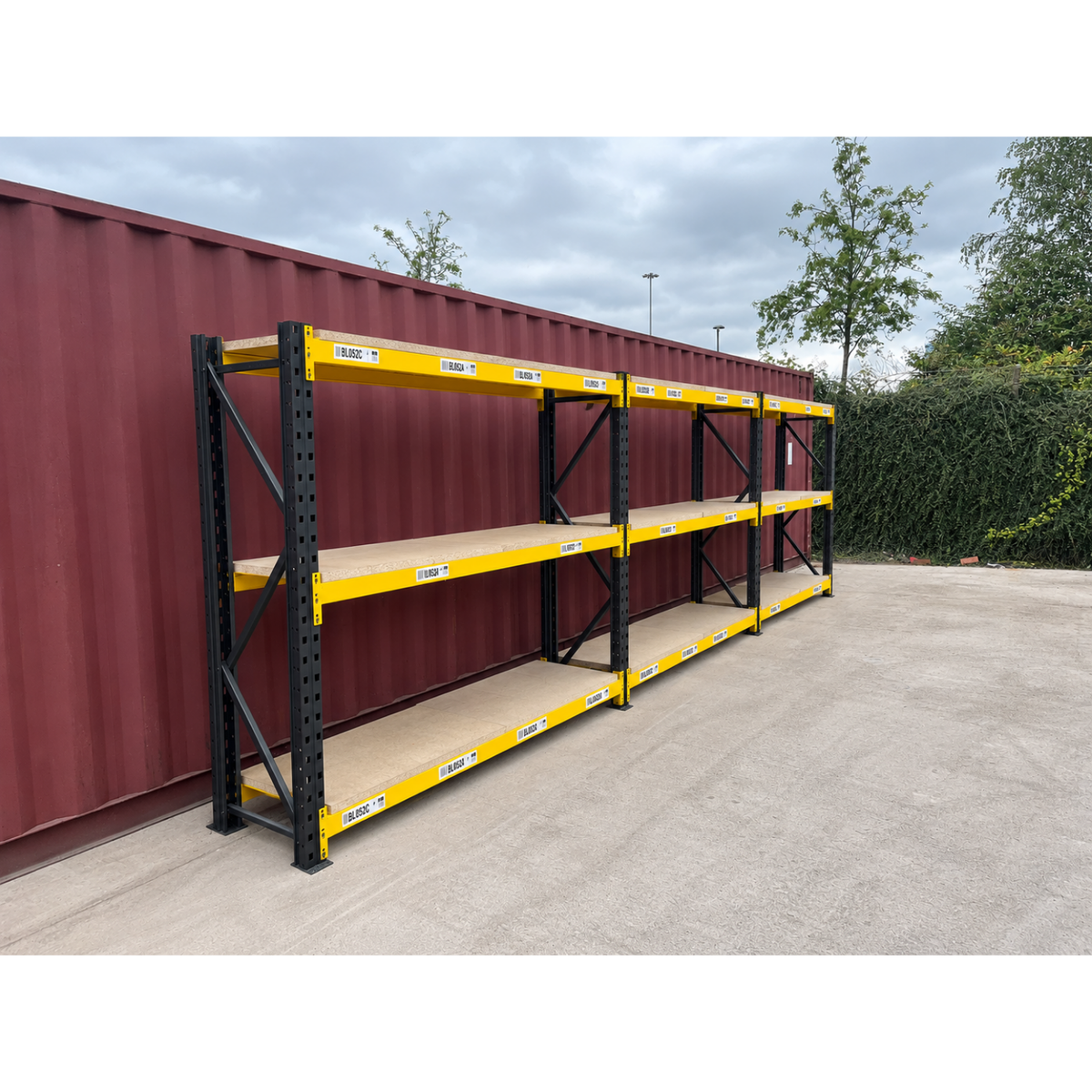 Link 51 Racking - 3 Joined Bays - 600mm Deep - 1950mm High - 3 Levels