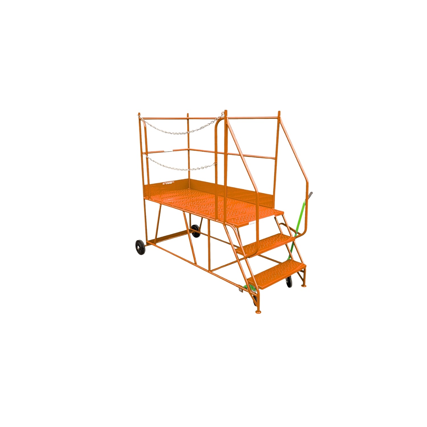 Access Platform Mobile Ladder - Chain Exit - 2-8 Tread Options