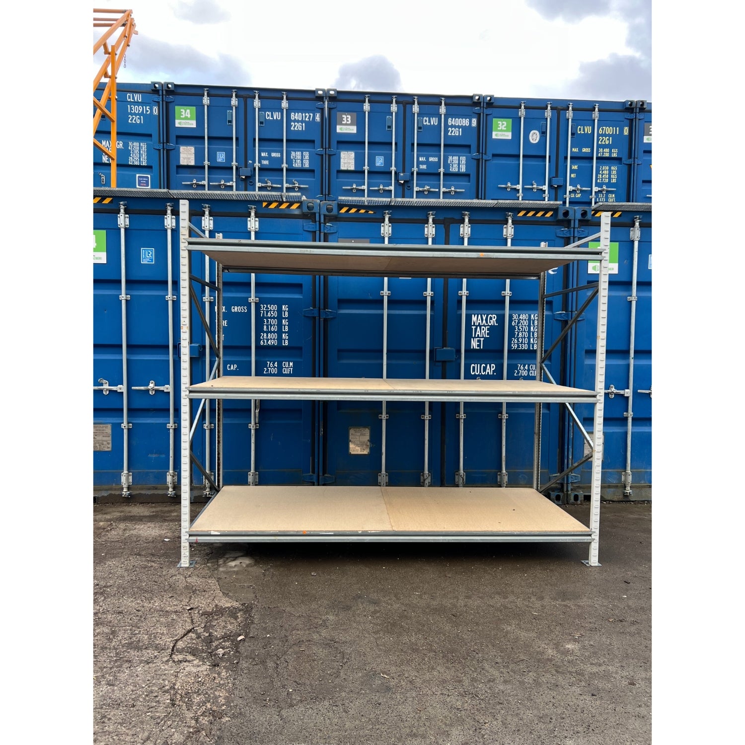 Used Apex Longspan Racking - 2500mm High - 1200mm Deep - 2950mm Wide - Starter Bay