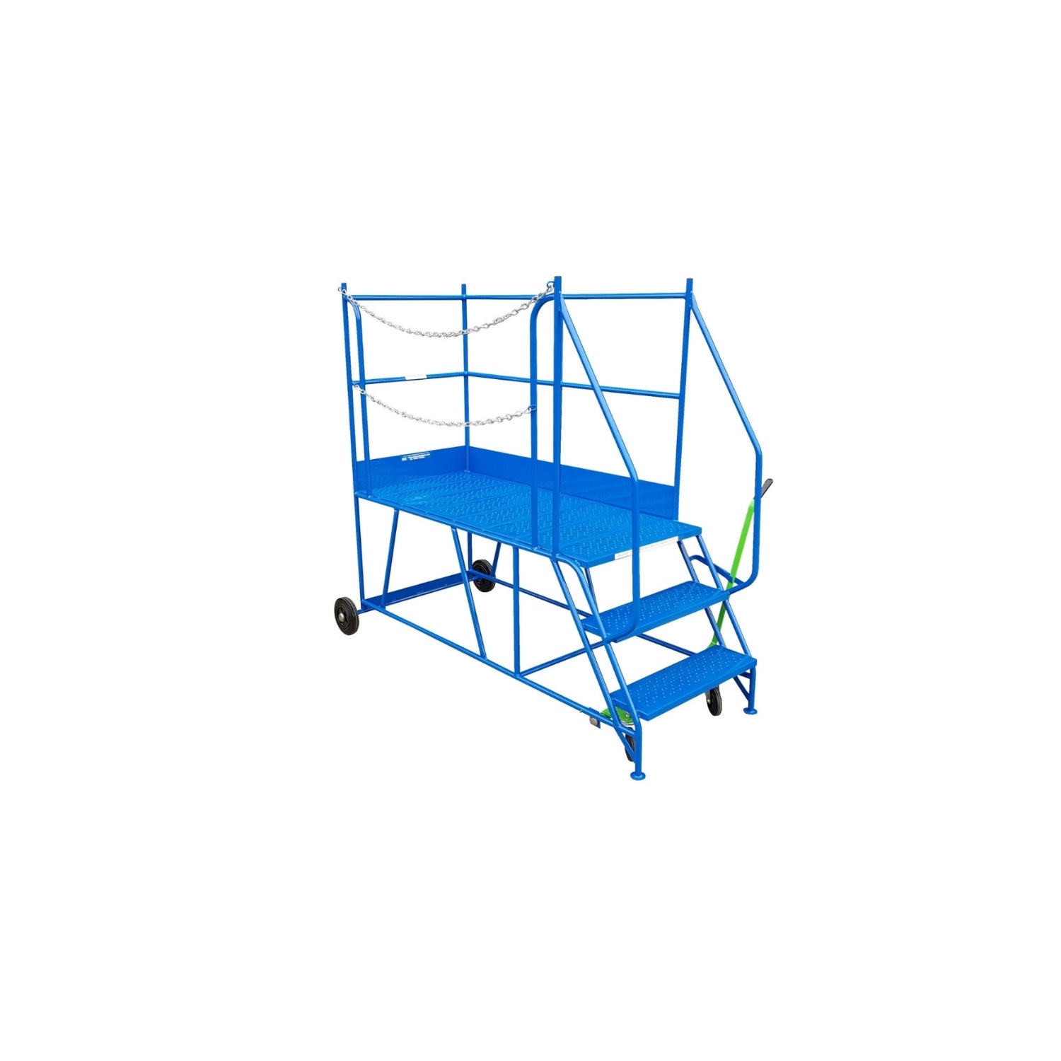 Access Platform Mobile Ladder - Chain Exit - 2-8 Tread Options