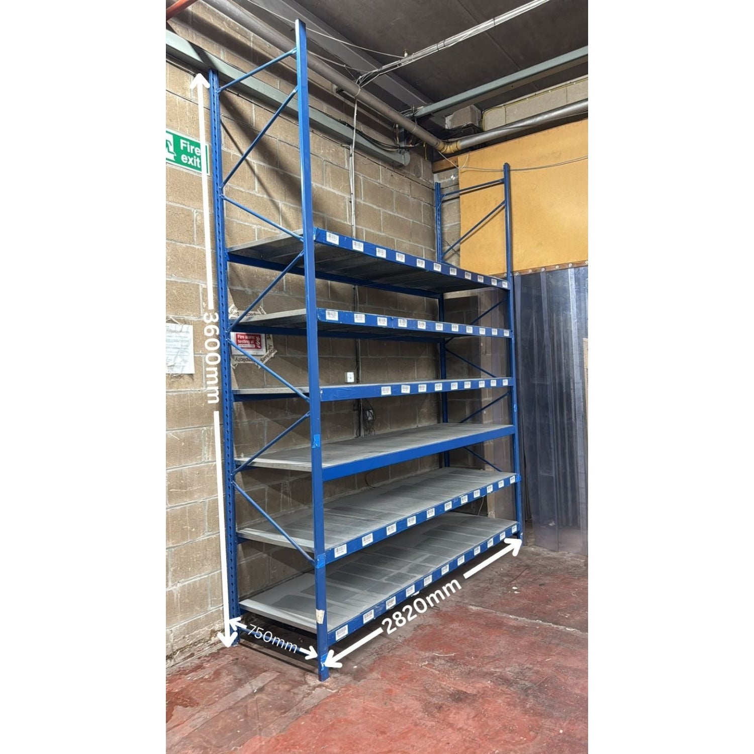Used Longspan Shelving - Choose Bay Option - Metal Drop in Panels