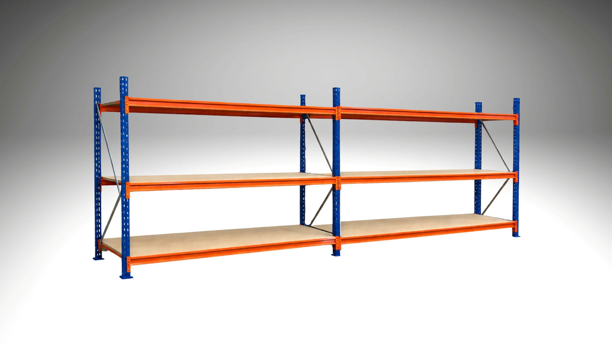 Cracking Racking Longspan Shelving 2 Bay 2000mm Heavy Duty | Cracking Racking
