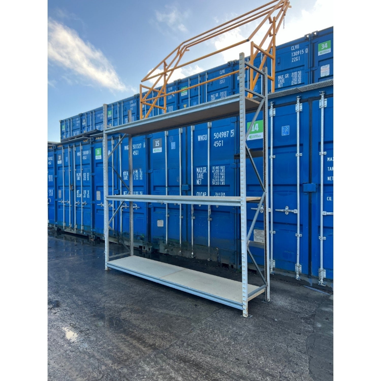 Used Apex Longspan Racking - 2500mm High - 600mm Deep - 2950mm Wide - Starter Bay