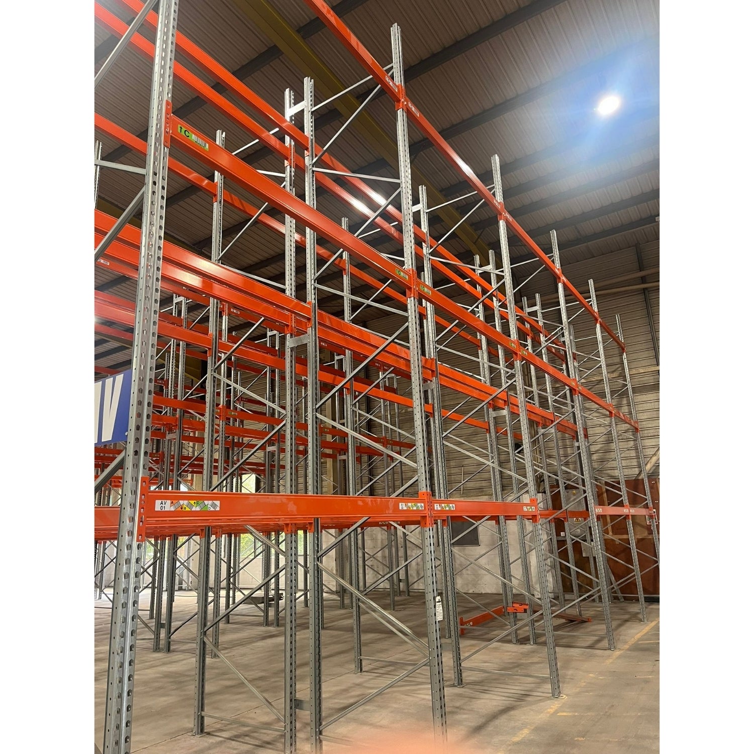 Used AR Pallet Racking - 6m High - 1100mm Deep - 5 Joined Bays