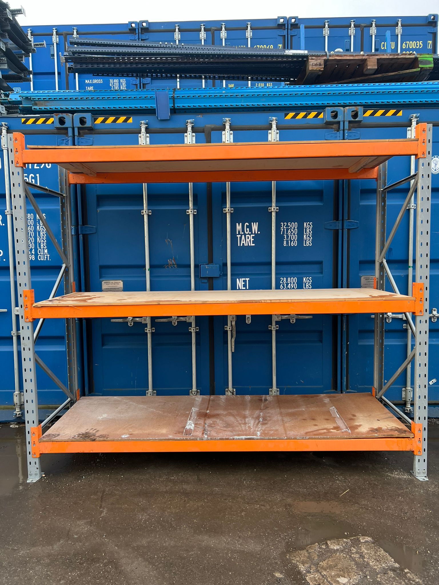 Used Dexion Racking - 5 Joined Bays Warehouse Shelving 2440h - Used Racking - Cracking Racking