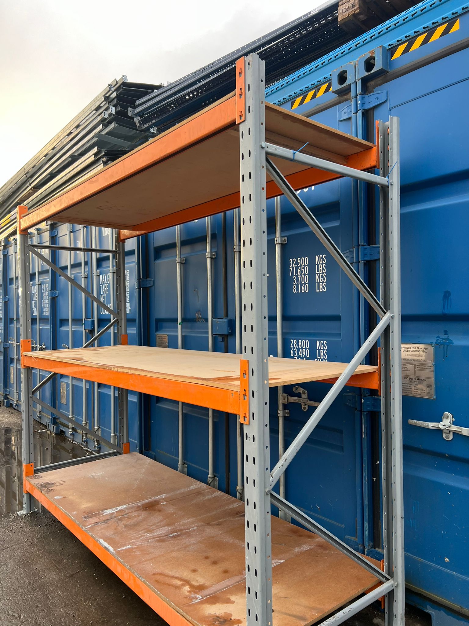 Used Dexion Racking - 5 Joined Bays Warehouse Shelving 2440h - Used Racking - Cracking Racking