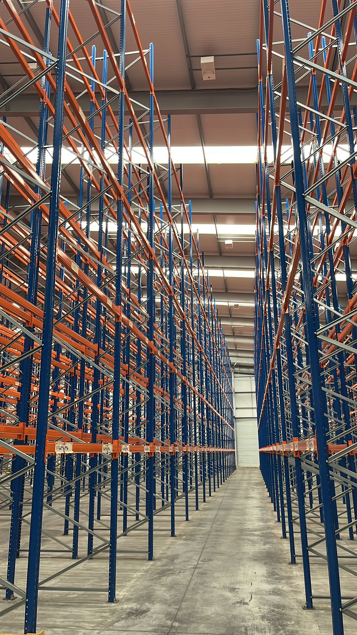 Used Stow Pallet Racking - 5.8m High - 1100mm Deep - 16 Joined Bays