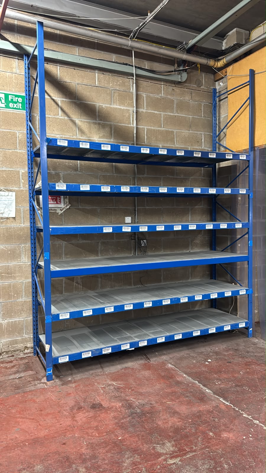 Used Longspan Shelving - Choose Bay Option - Metal Drop in Panels