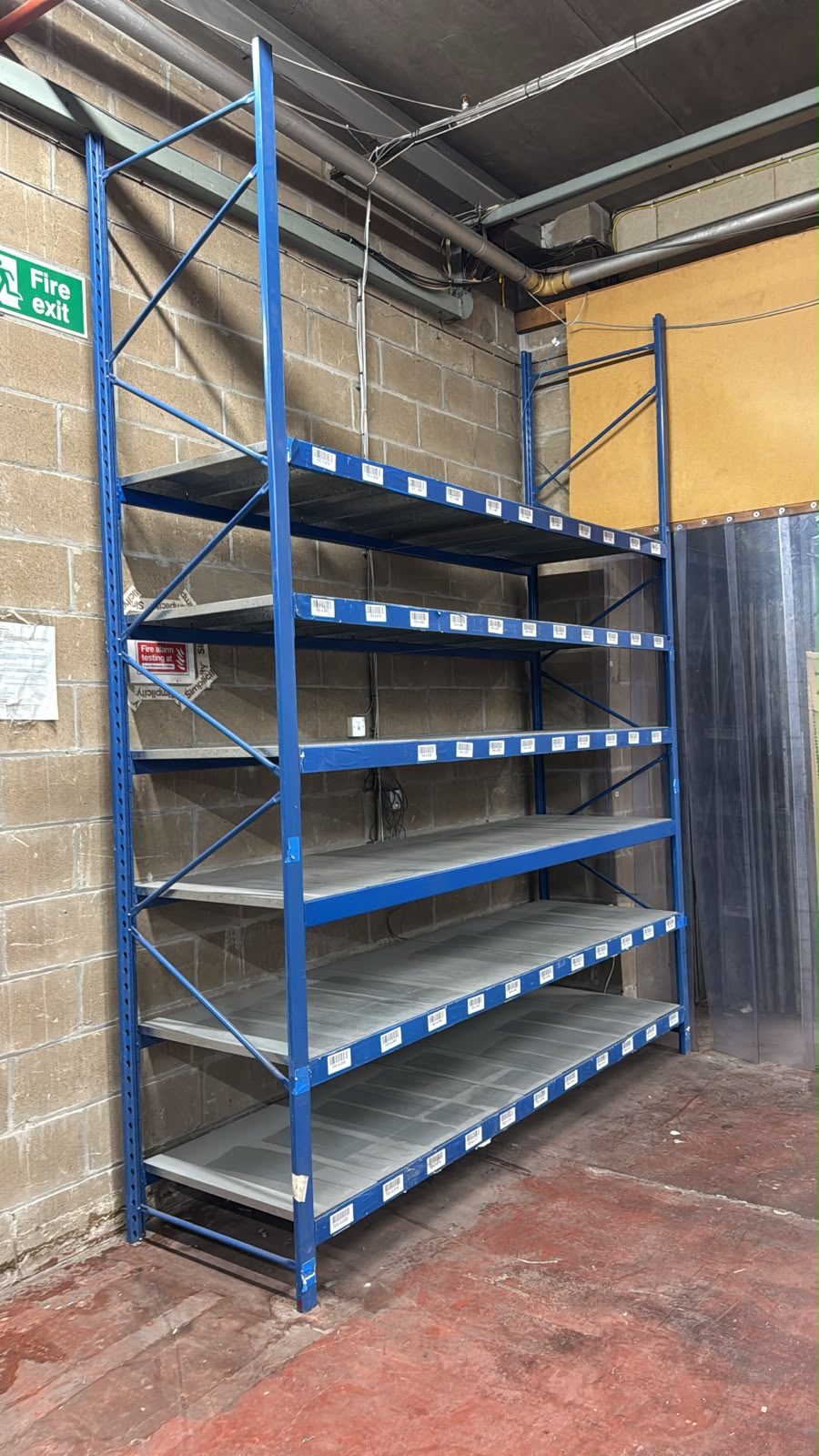 Used Longspan Shelving - Choose Bay Option - Metal Drop in Panels