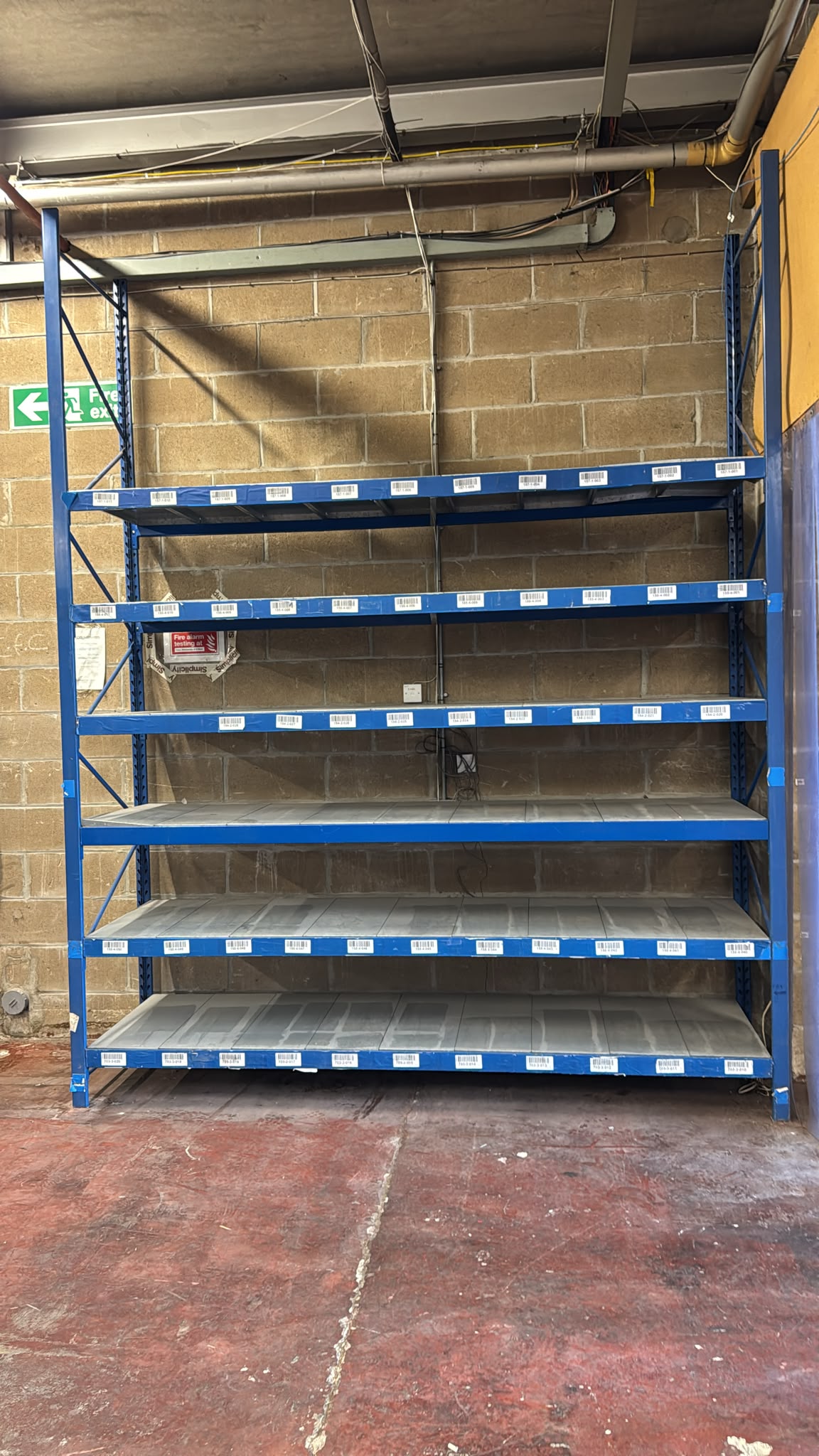 Used Longspan Shelving - Choose Bay Option - Metal Drop in Panels