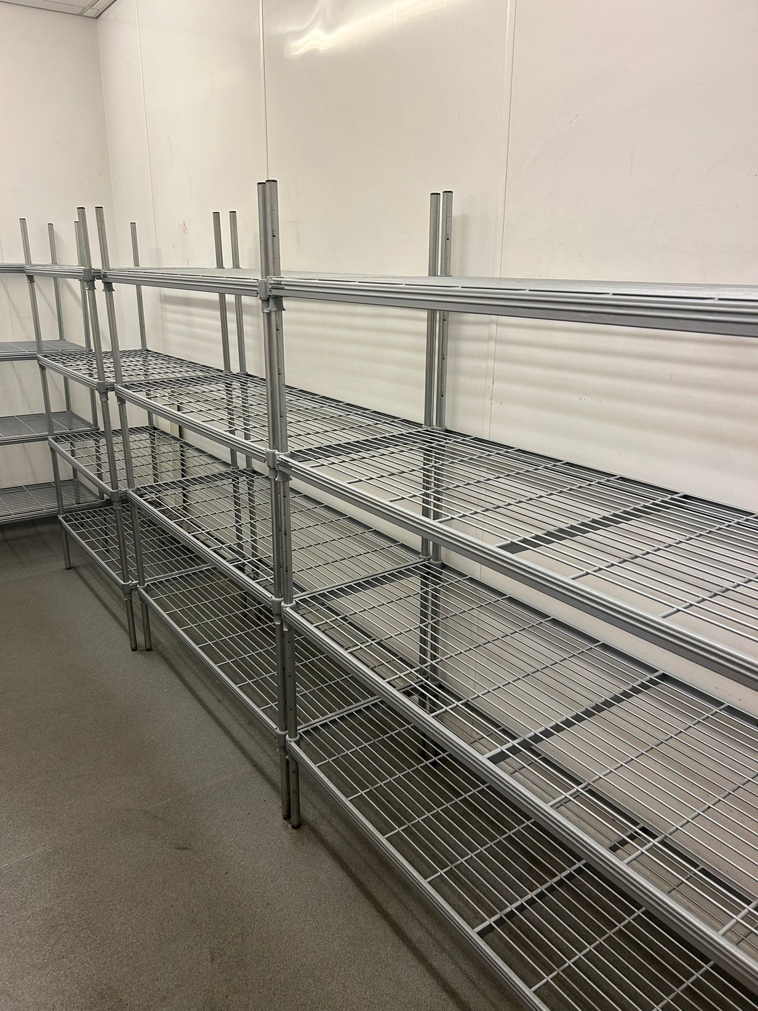 Used Silver Catering Pantry Shelving - Sturdy and Reliable