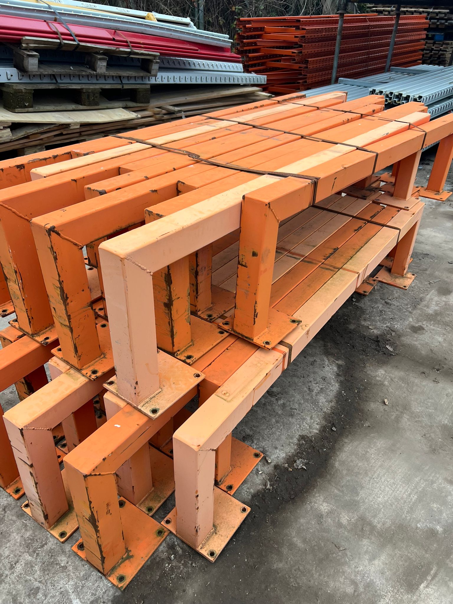 Used Pallet Racking End Barrier Protection - 2.1 metre