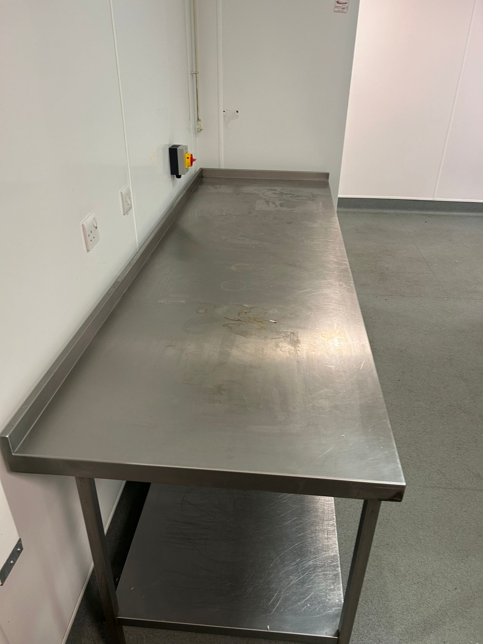 Used Stainless Steel Prep Table - 900x2400x800mm - 2 Levels