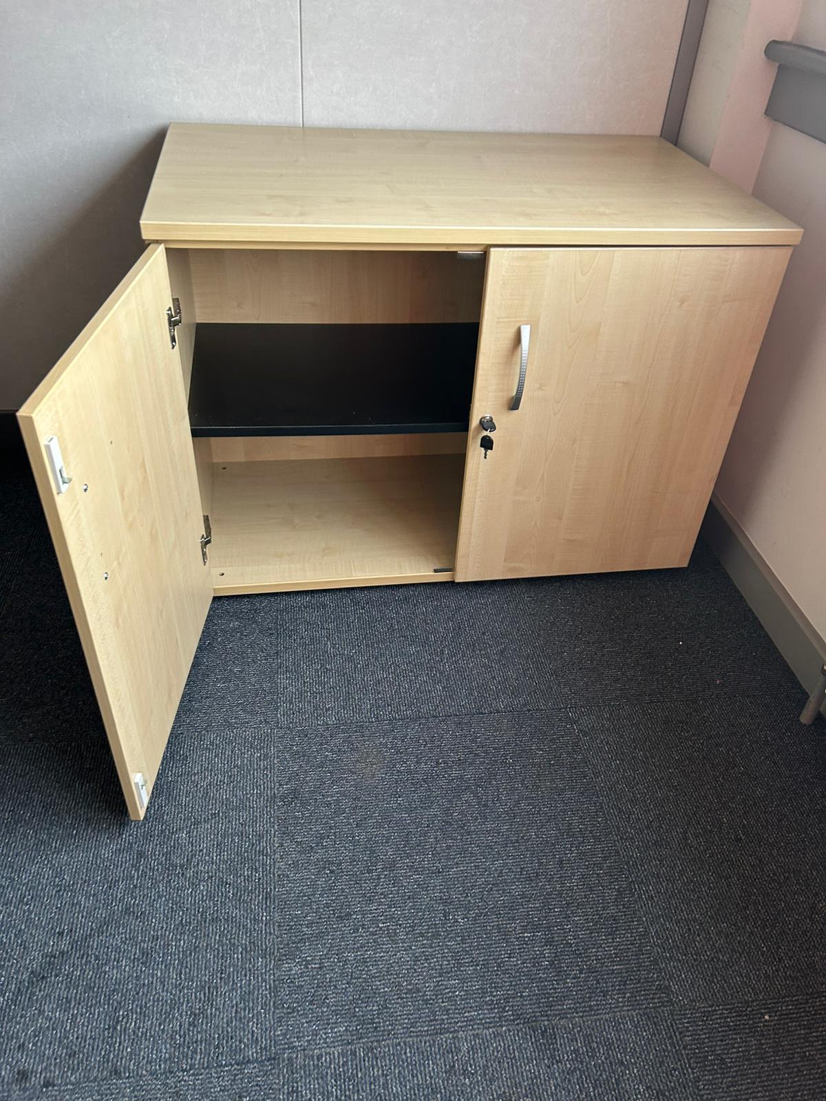 Lockable Single Office Cabinets - 1000mm Length