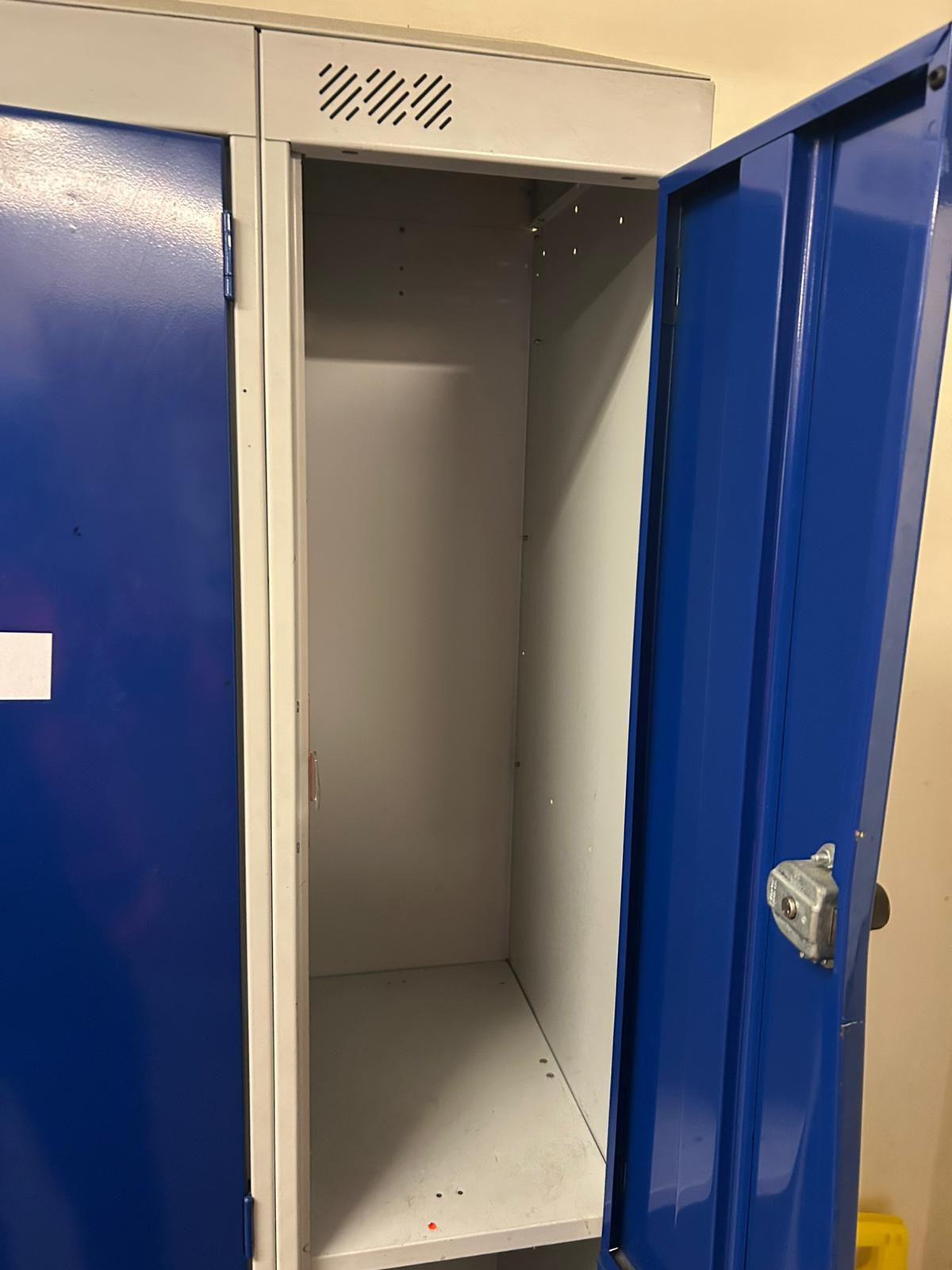 Used Nest of 6 Lockers with Combination Locks