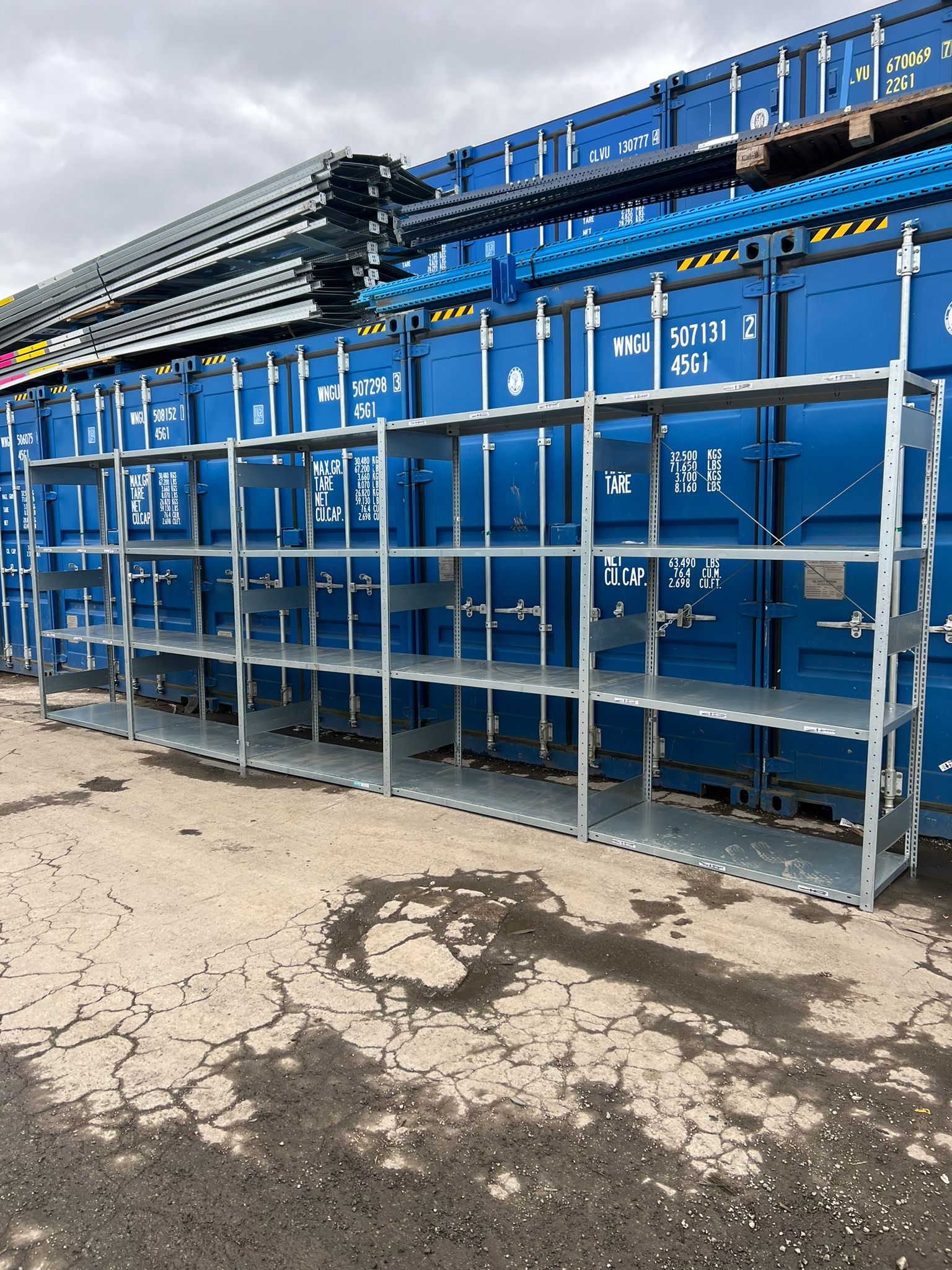 Meta Shelving - 2000mm High - 5 Joined Bays - 4 Levels - Used Shelving - Cracking Racking