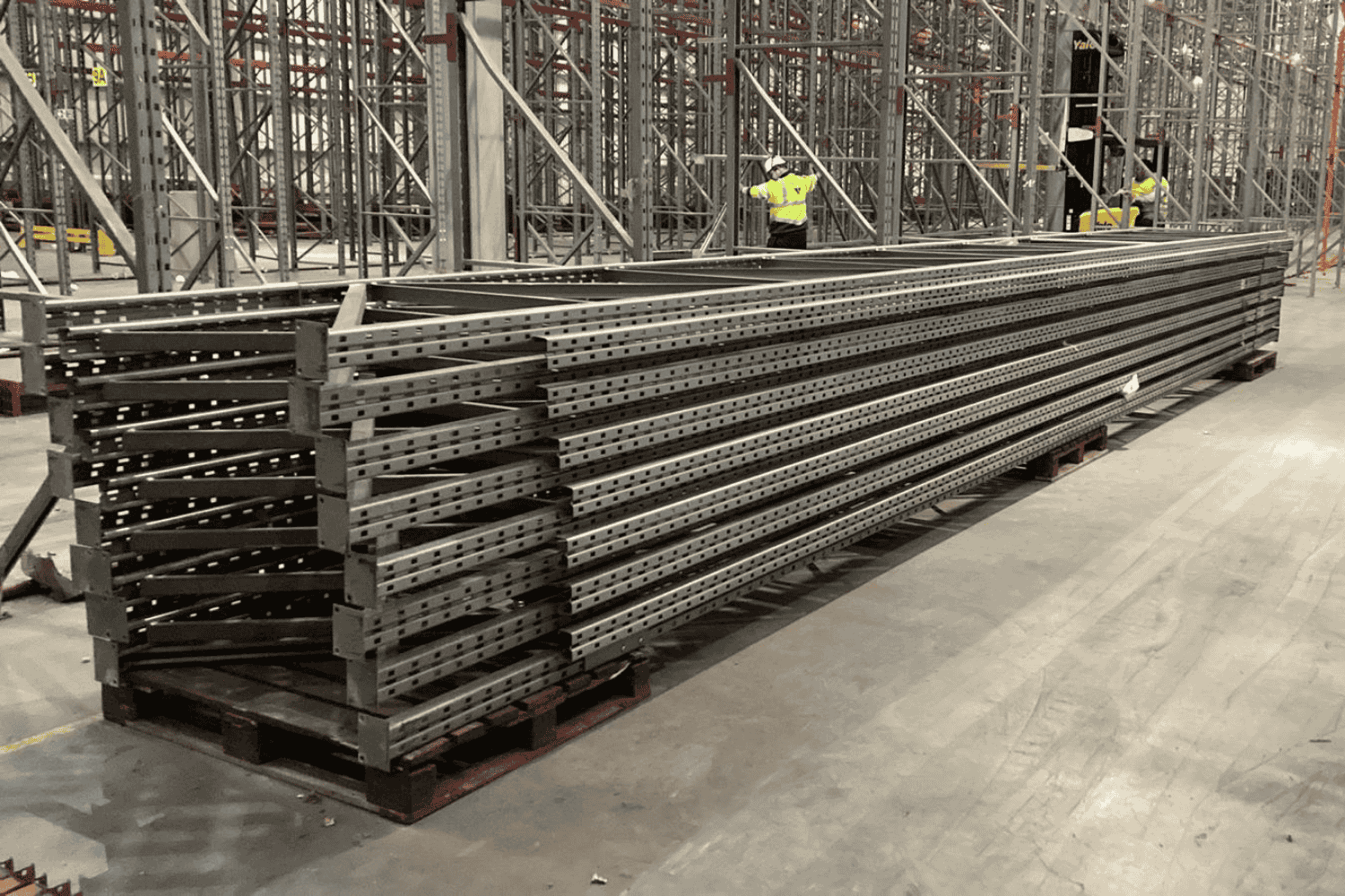 RediRack Used Pallet Racking Frames – 10m High, 1100mm Deep