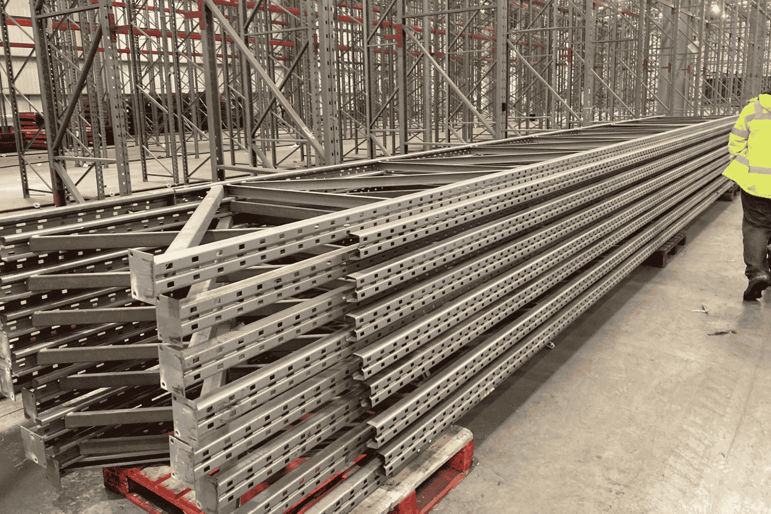 RediRack Used Pallet Racking Frames – 10m High, 1100mm Deep