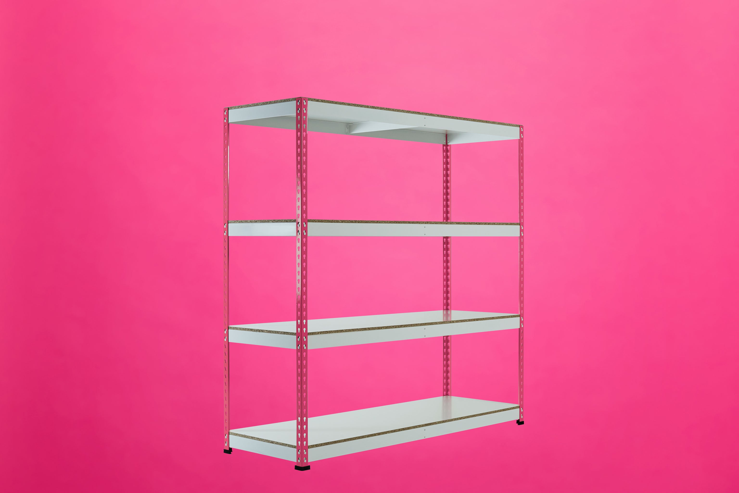 Pink Rainbow Rivet Racking - 1830mm x 1830mm x 610mm - 3, 4 or 5 Levels