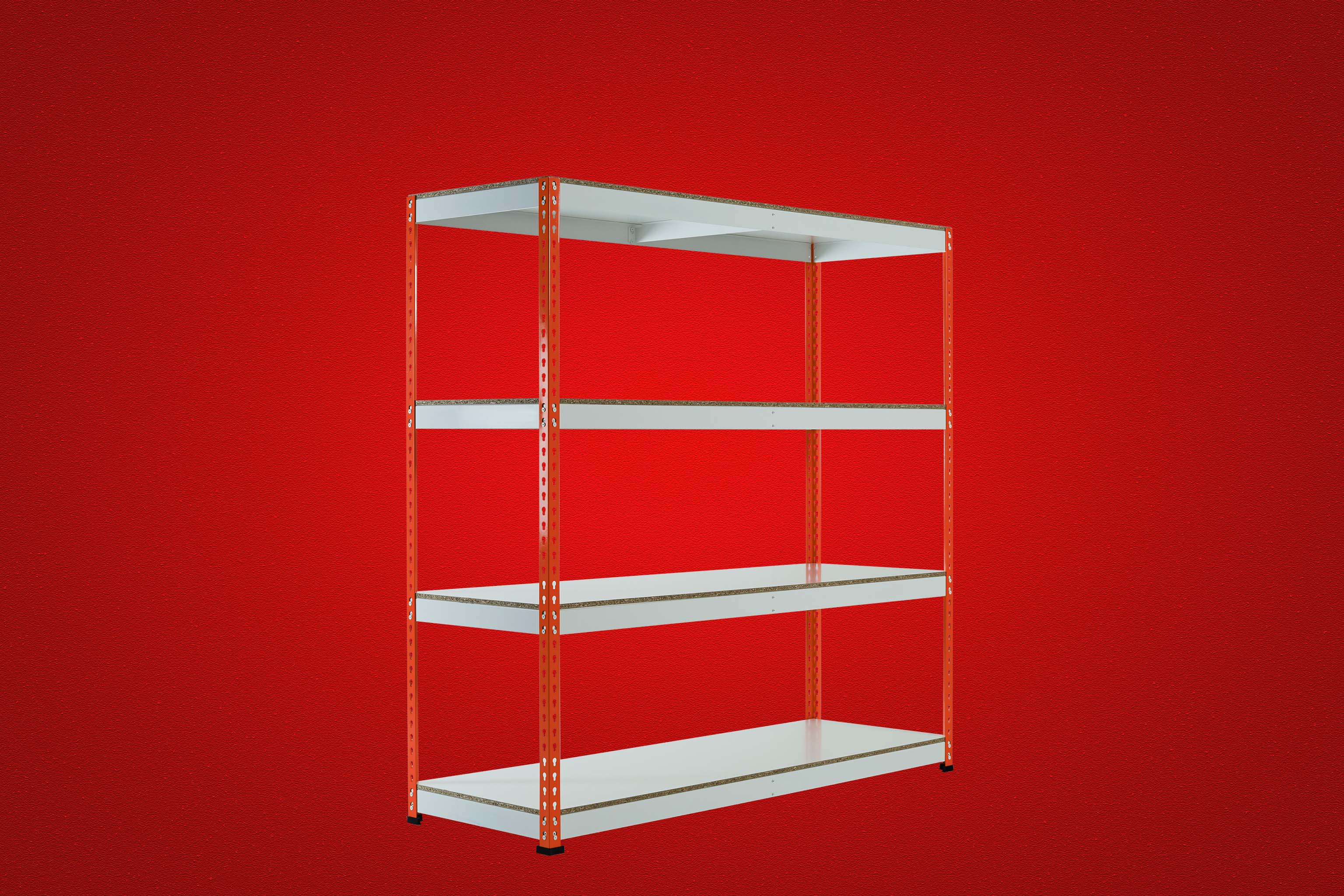 Red Rainbow Rivet Racking - 1830mm x 1830mm x 610mm - 3, 4 or 5 Levels